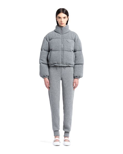 prada puffer jacket women's|prada cashmere puffer jacket.